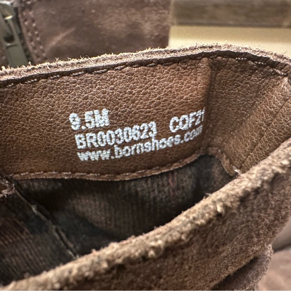 BORN NIB Brown KENYA Boots Leather Dark Brown (Castagno) Size 9.5M Distressed - Picture 8 of 14